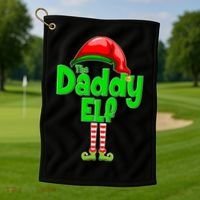 The Daddy Elf Christmas Golf Towel thumb 1