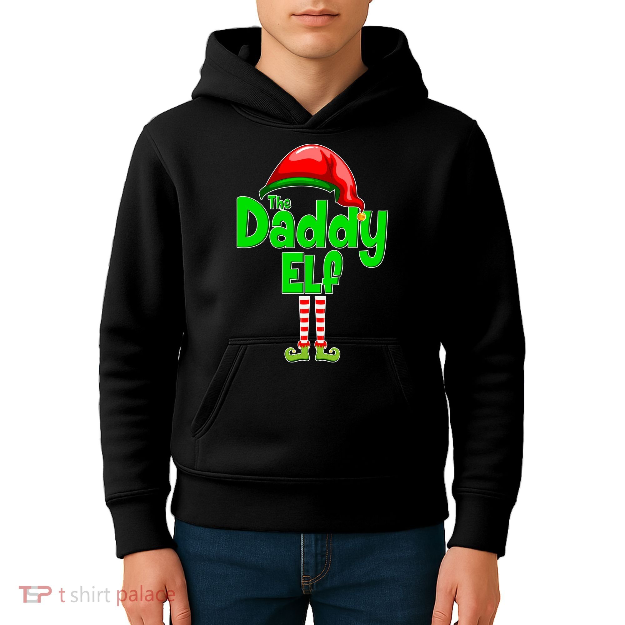 The Daddy Elf Christmas Kids Hoodie