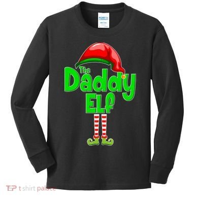 The Daddy Elf Christmas Kids Long Sleeve Shirt