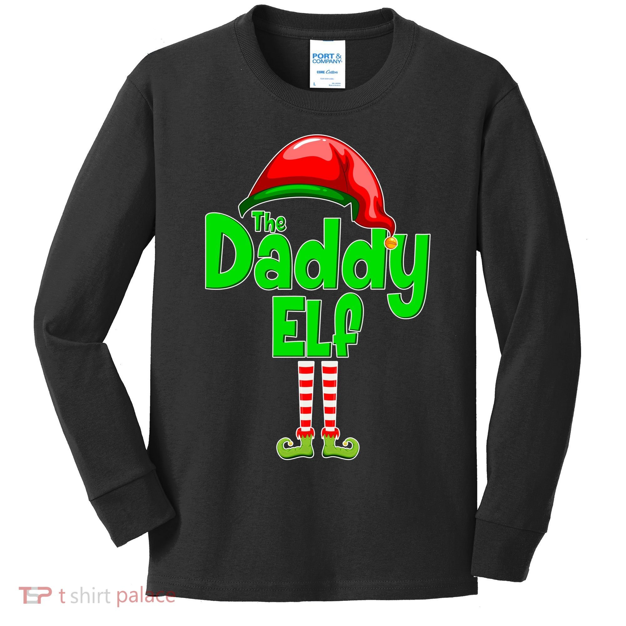 The Daddy Elf Christmas Kids Long Sleeve Shirt