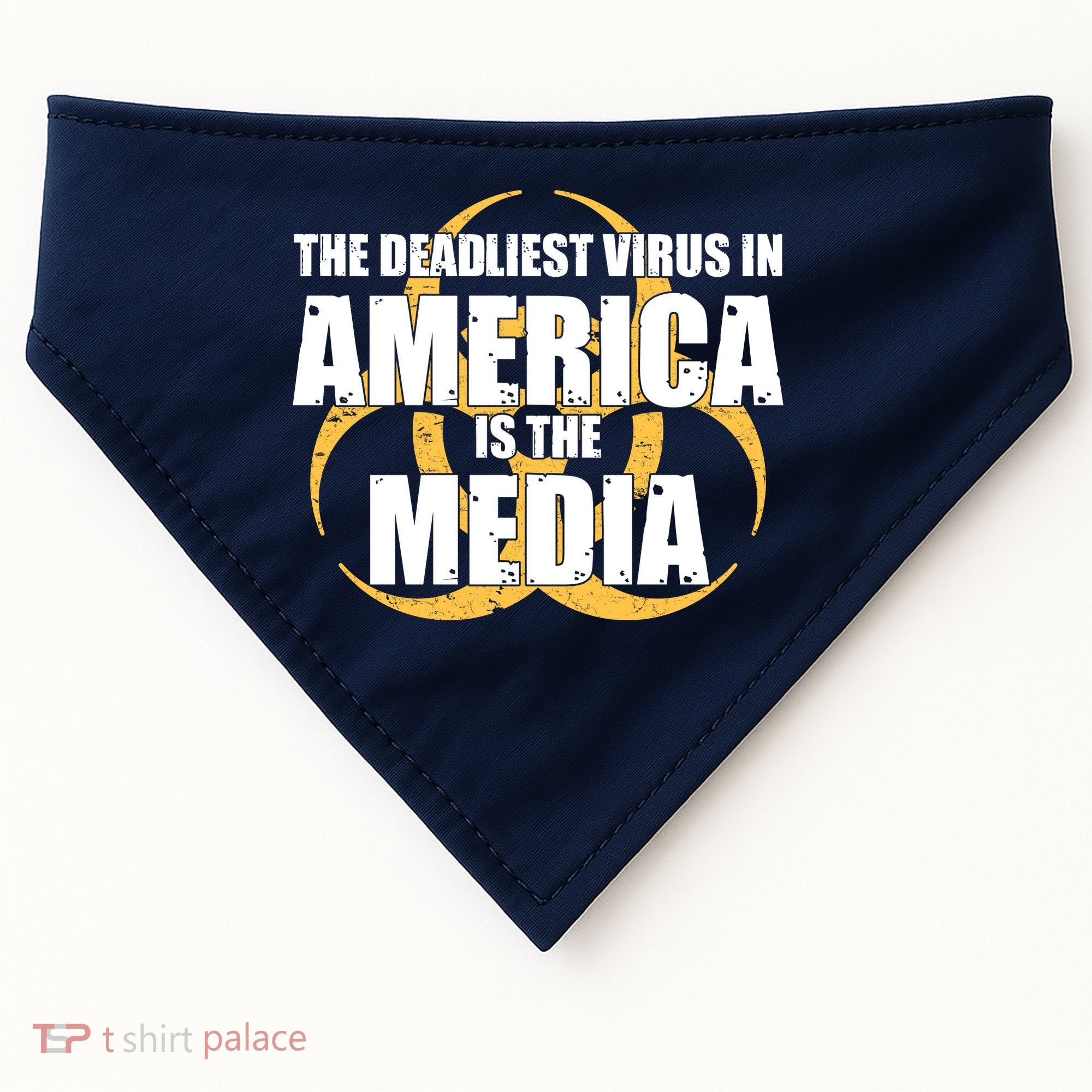 The Deadliest Virus In America Is The Media USA-Made Doggie Bandana