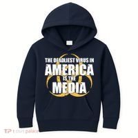 The Deadliest Virus In America Is The Media Kids Hoodie thumb 0
