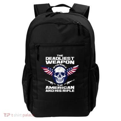 The Deadliest Weapon American And His Rifle Backpack