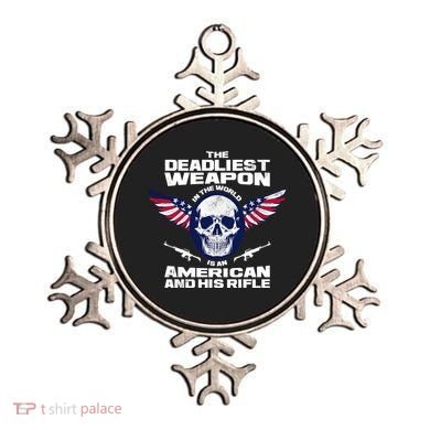 The Deadliest Weapon American And His Rifle Ornament