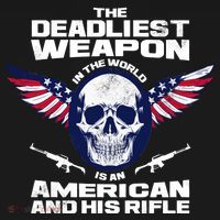The Deadliest Weapon American And His Rifle Ornament thumb 1