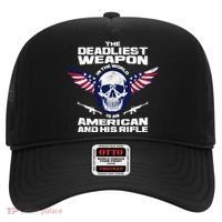 The Deadliest Weapon American And His Rifle Hat thumb 0