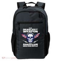 The Deadliest Weapon American And His Rifle Backpack thumb 0