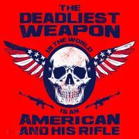 The Deadliest Weapon American And His Rifle Santa Hat thumb 1