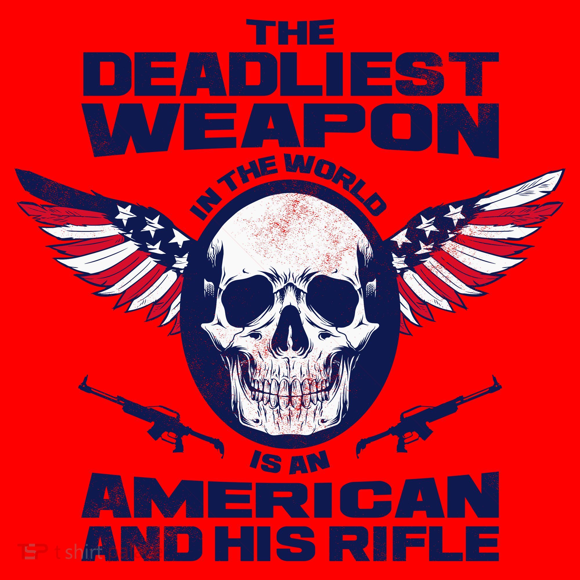 The Deadliest Weapon American And His Rifle Santa Hat