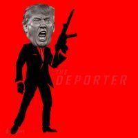 The Deporter Funny Donald Trump Santa Hat thumb 1
