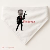 The Deporter Funny Donald Trump USA-Made Doggie Bandana thumb 0