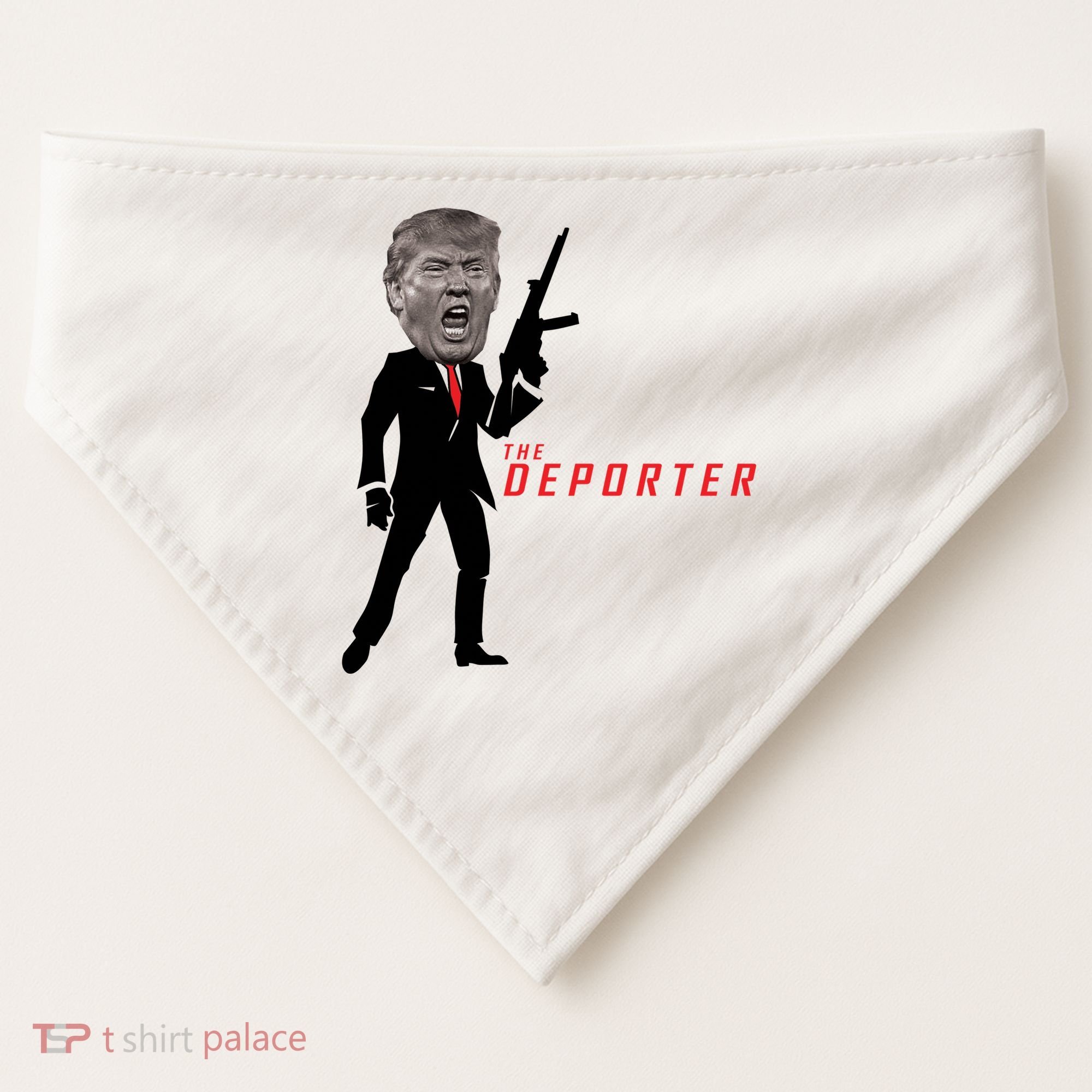 The Deporter Funny Donald Trump USA-Made Doggie Bandana