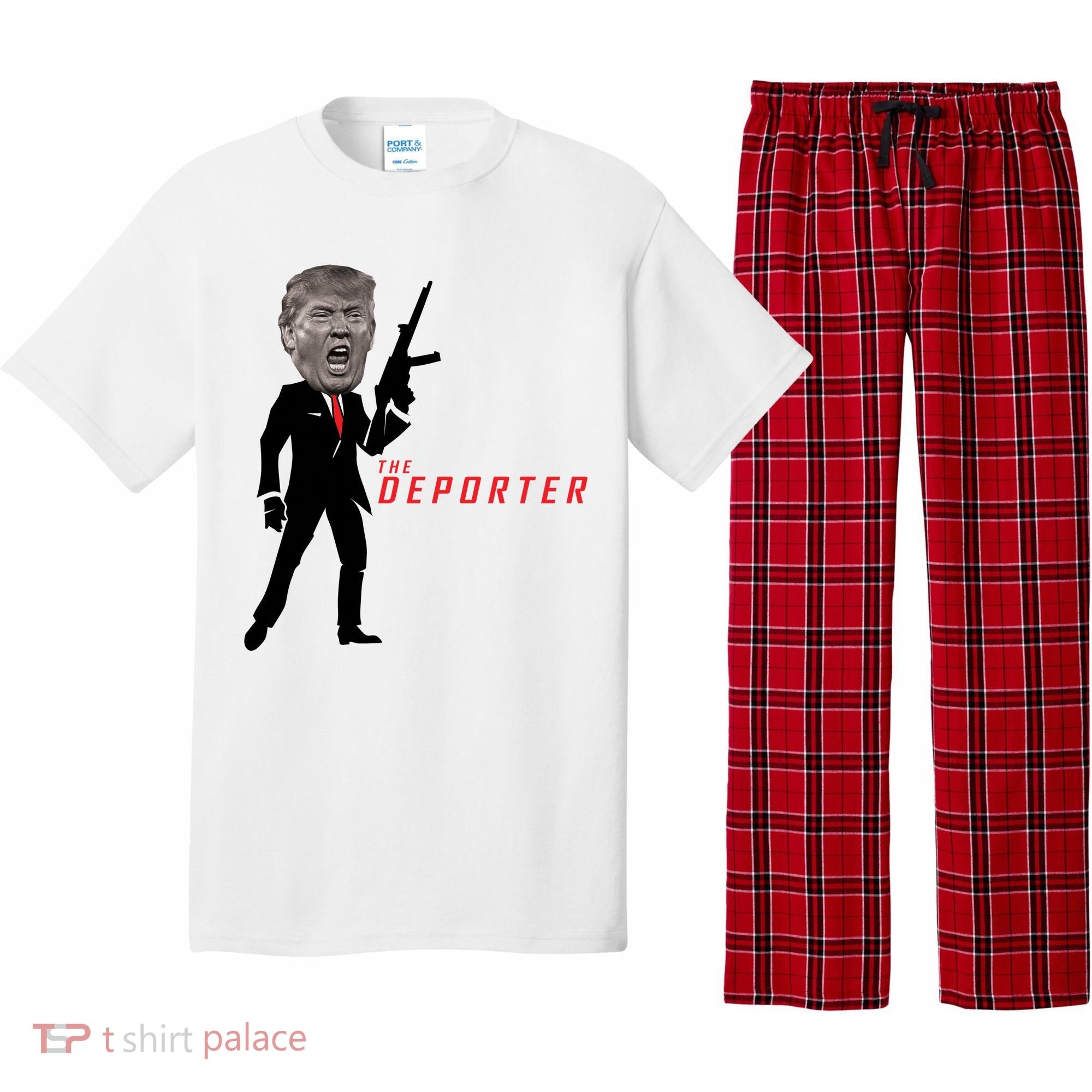 The Deporter Funny Donald Trump Pajama Set