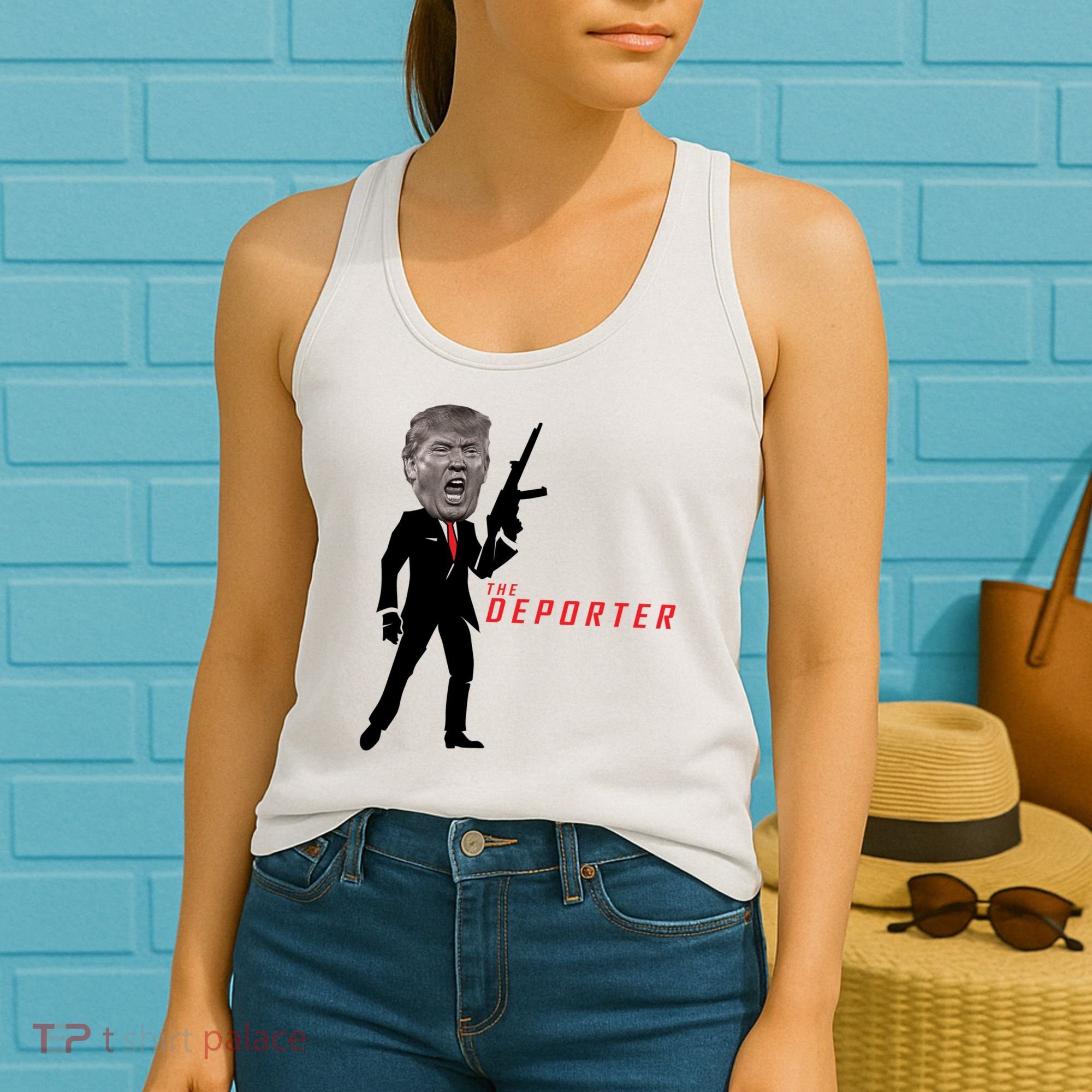 The Deporter Funny Donald Trump Women's Tank Top