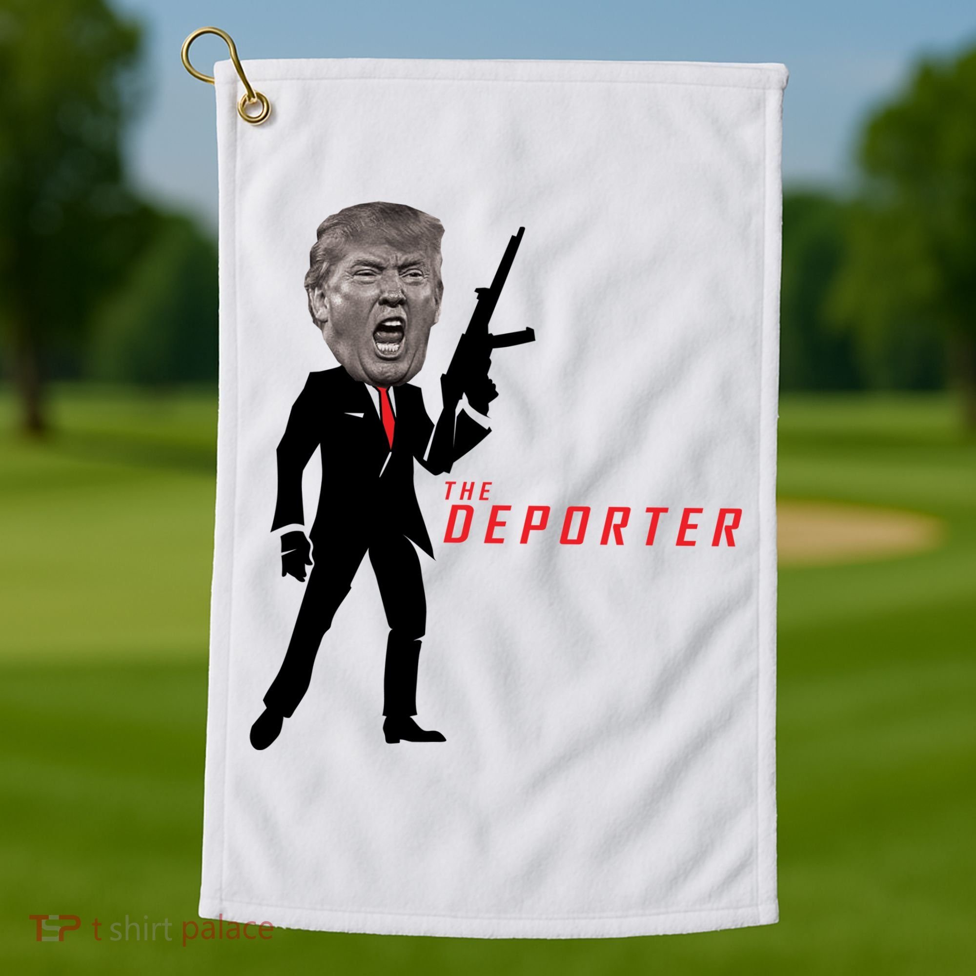 The Deporter Funny Donald Trump Golf Towel