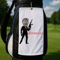 The Deporter Funny Donald Trump Golf Towel thumb 2
