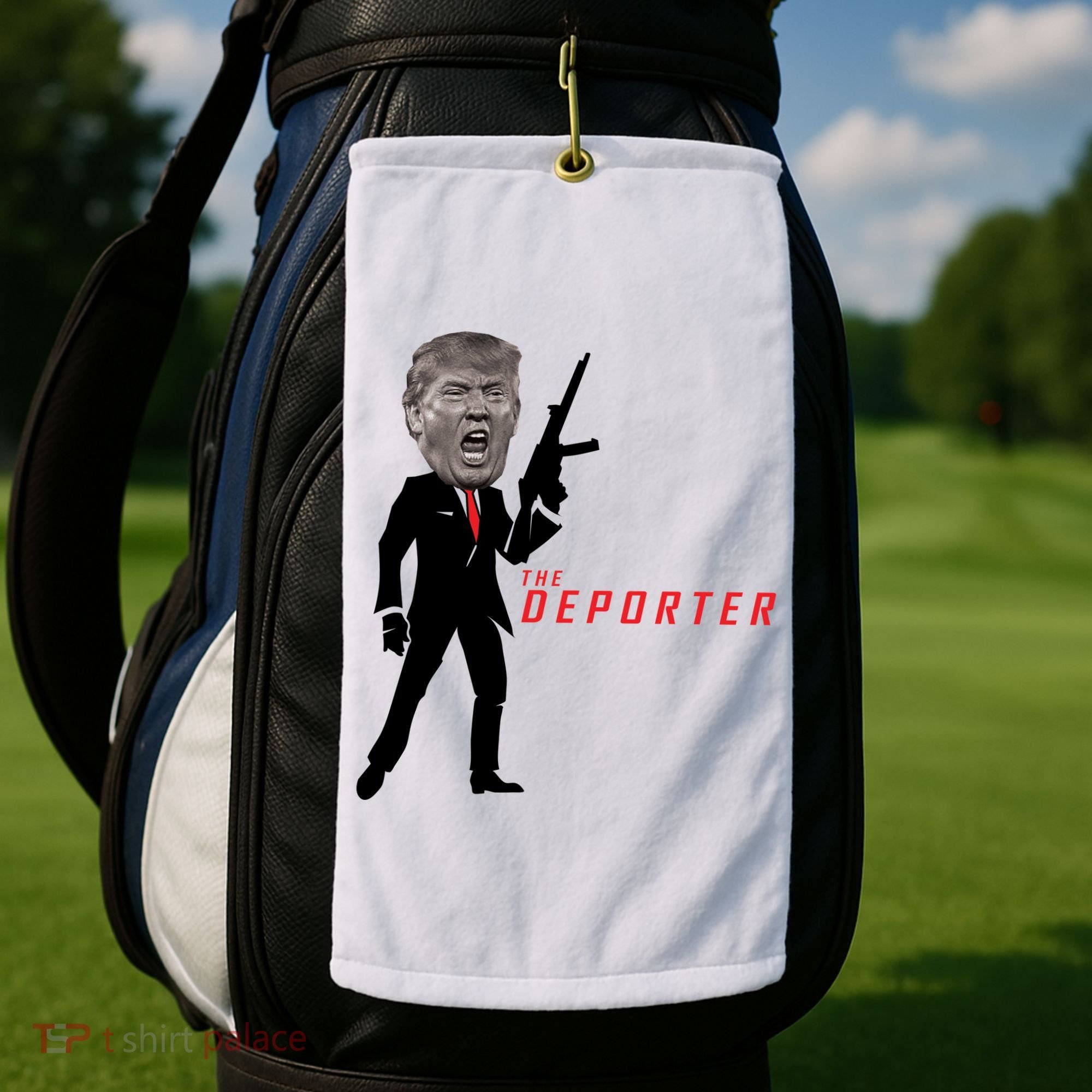 The Deporter Funny Donald Trump Golf Towel