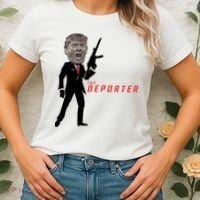 The Deporter Funny Donald Trump Women's T-Shirt thumb 2