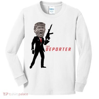 The Deporter Funny Donald Trump Kids Long Sleeve Shirt