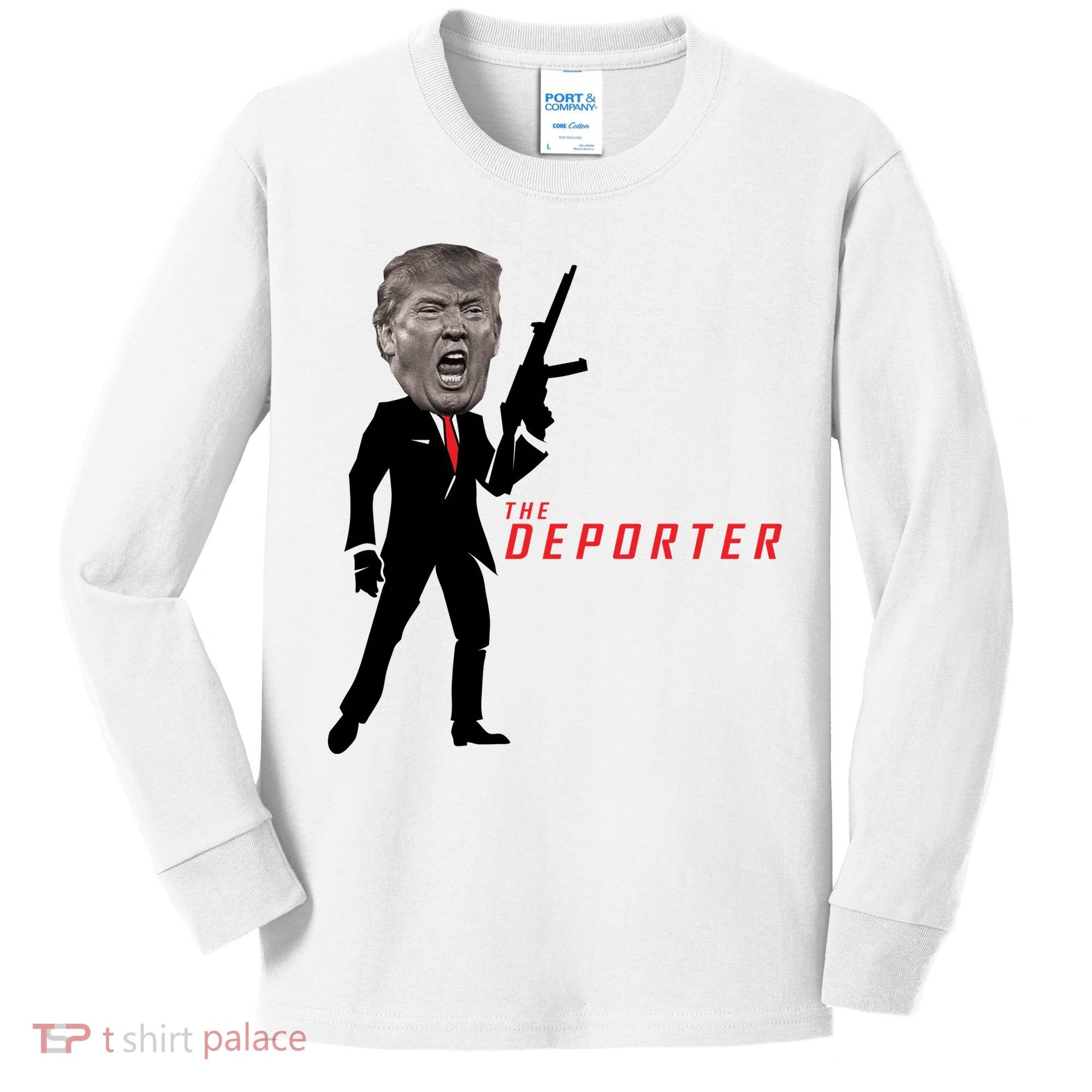 The Deporter Funny Donald Trump Kids Long Sleeve Shirt
