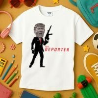 The Deporter Funny Donald Trump Kids T-Shirt thumb 3
