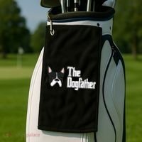 The Dog Father Boston Terrier Golf Towel thumb 2