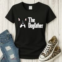 The Dog Father Boston Terrier Women's T-Shirt thumb 3