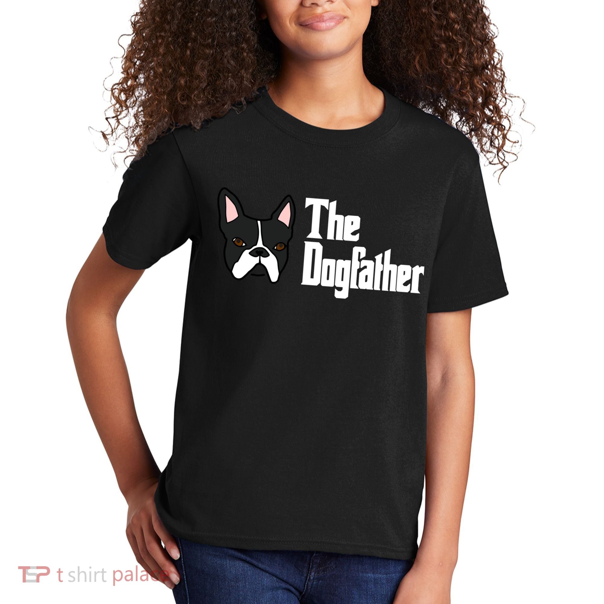 The Dog Father Boston Terrier Kids T-Shirt