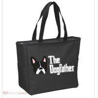 The Dog Father Boston Terrier Tote Bag thumb 2