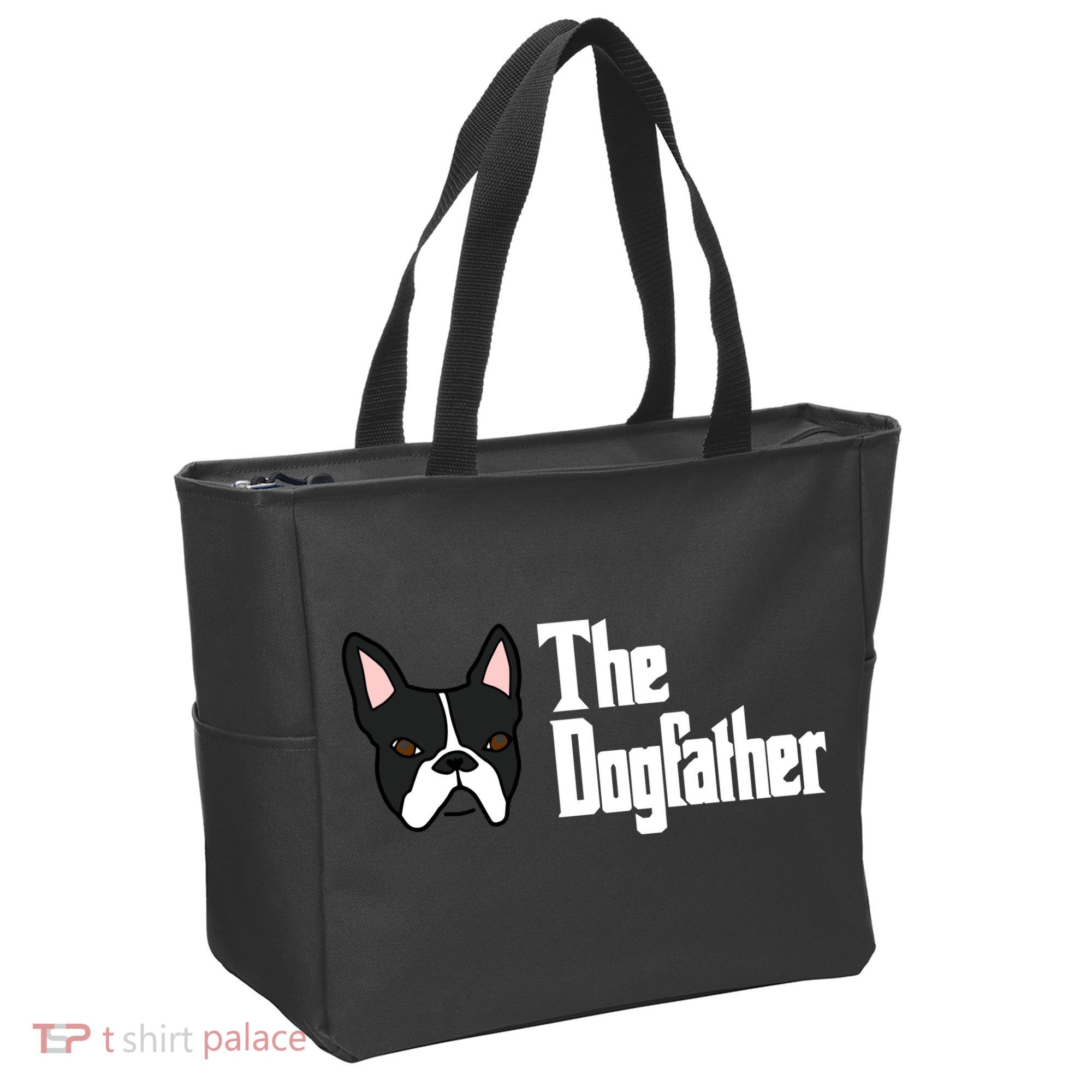 The Dog Father Boston Terrier Tote Bag