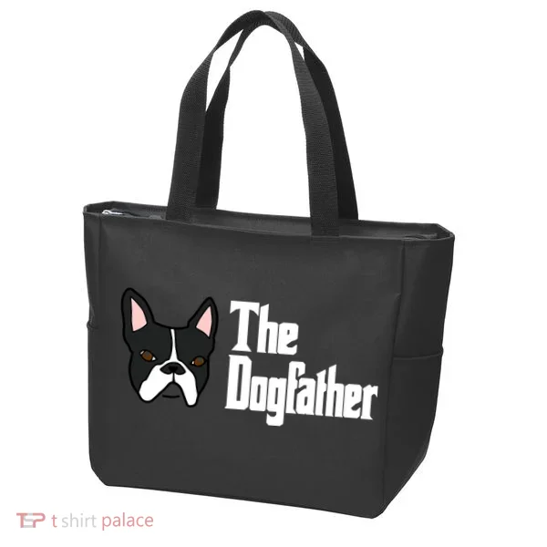 The Dog Father Boston Terrier Tote Bag