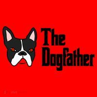 The Dog Father Boston Terrier Santa Hat thumb 1