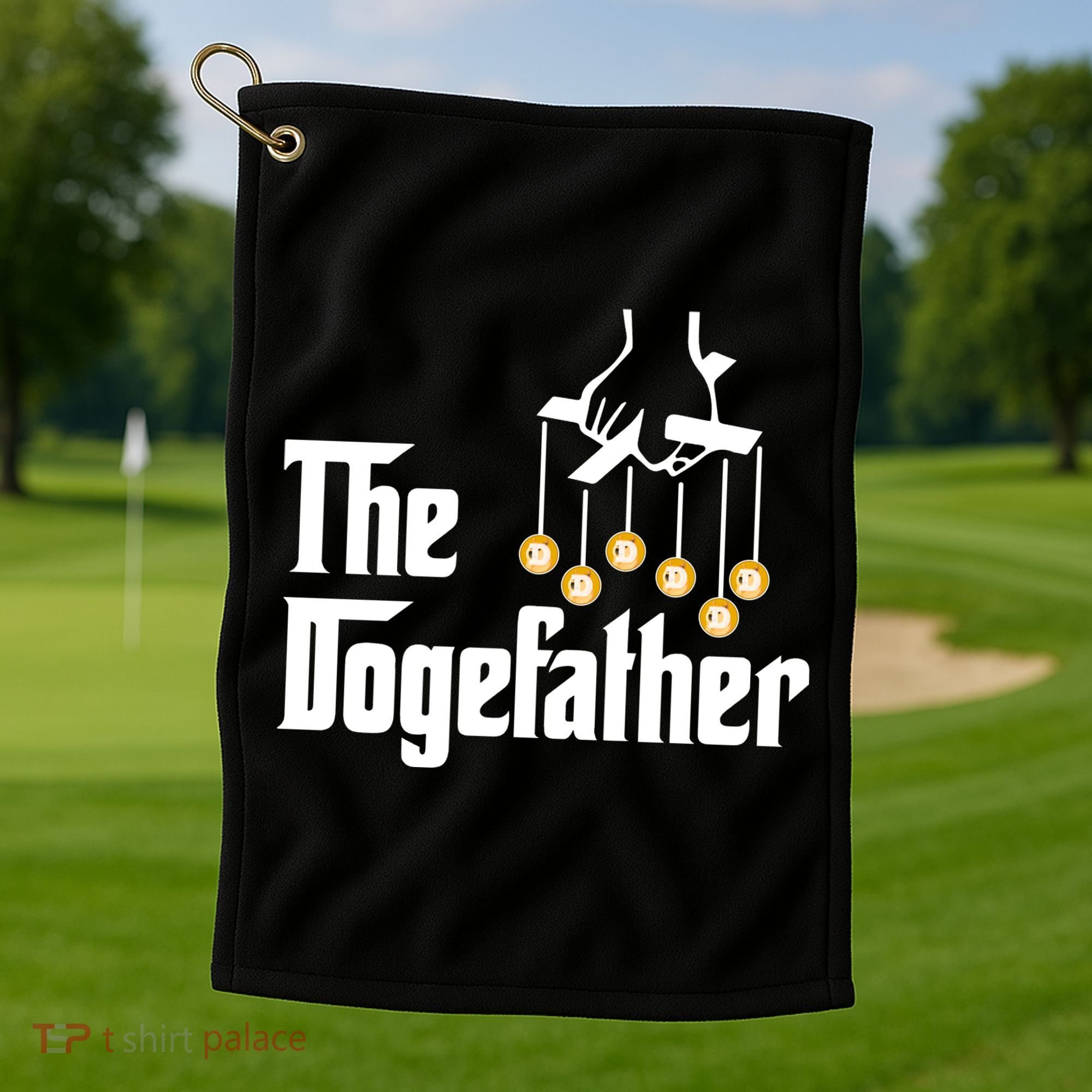 The Dogefather Golf Towel