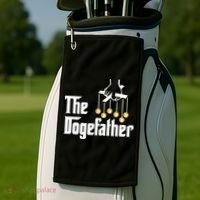 The Dogefather Golf Towel thumb 2