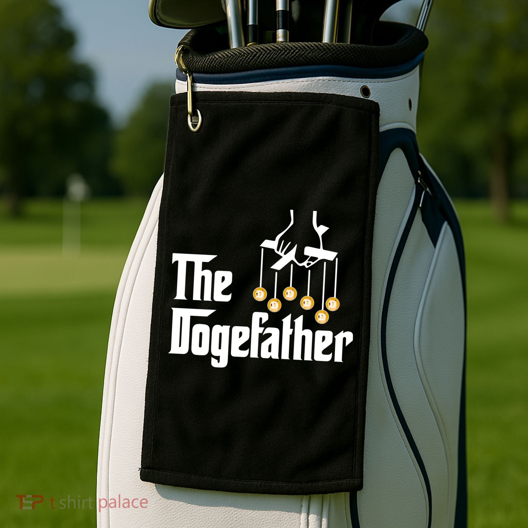 The Dogefather Golf Towel