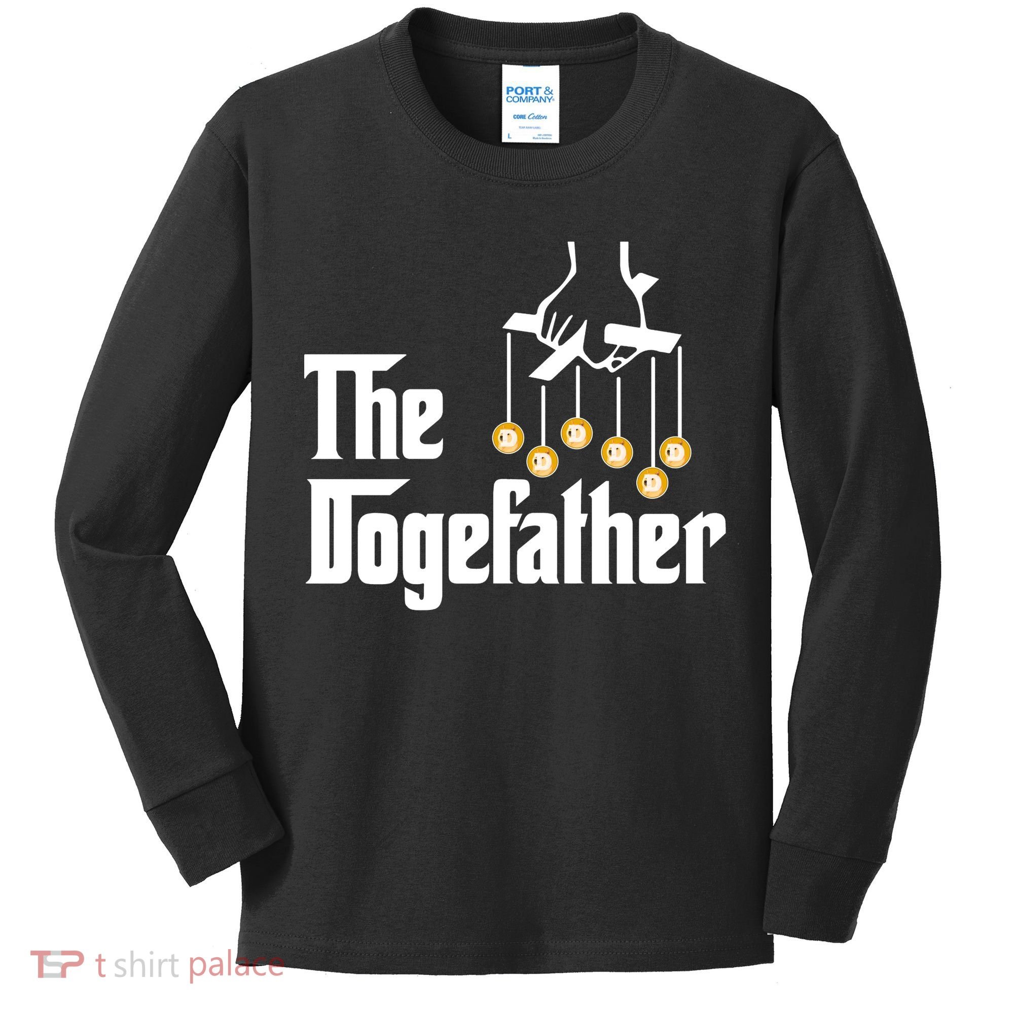 The Dogefather Kids Long Sleeve Shirt