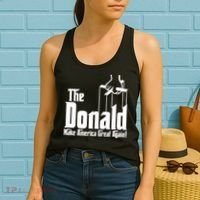 The Donald Make America Great Again! President Trump Spoof Women's Tank Top thumb 2