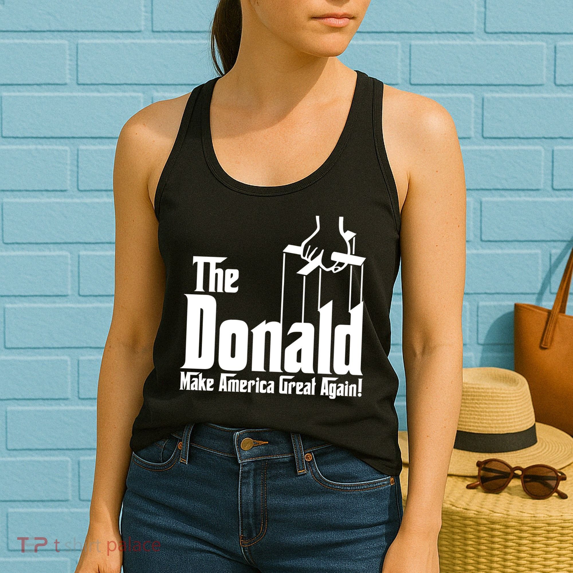 The Donald Make America Great Again! President Trump Spoof Women's Tank Top