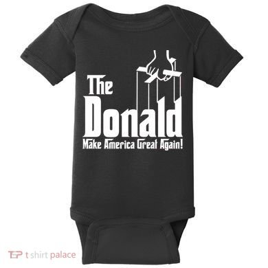 The Donald Make America Great Again! President Trump Spoof Baby Bodysuit