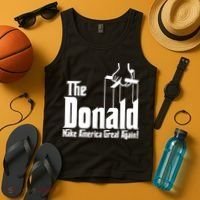 The Donald Make America Great Again! President Trump Spoof Tank Top thumb 4