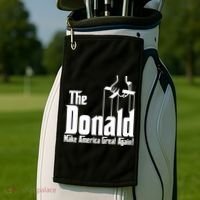 The Donald Make America Great Again! President Trump Spoof Golf Towel thumb 2