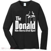 The Donald Make America Great Again! President Trump Spoof Women's Long Sleeve Shirt thumb 0