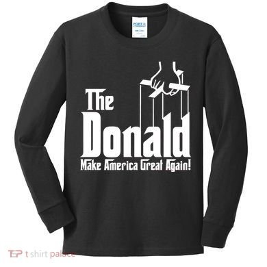 The Donald Make America Great Again! President Trump Spoof Kids Long Sleeve Shirt