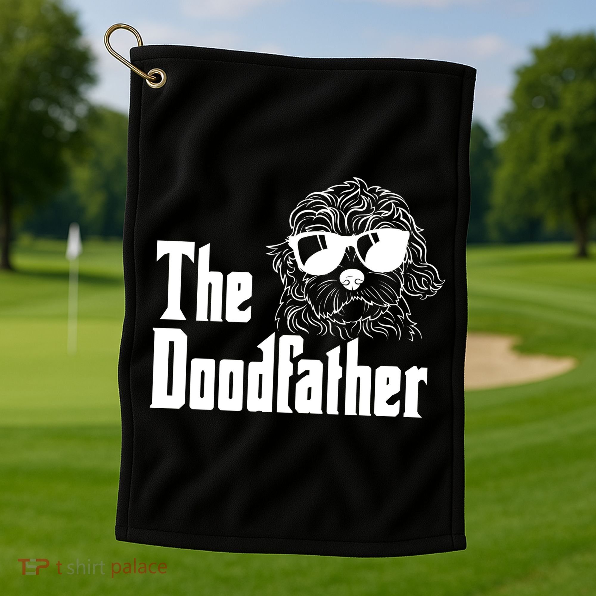 The Doodfather Doodle Dad Golf Towel