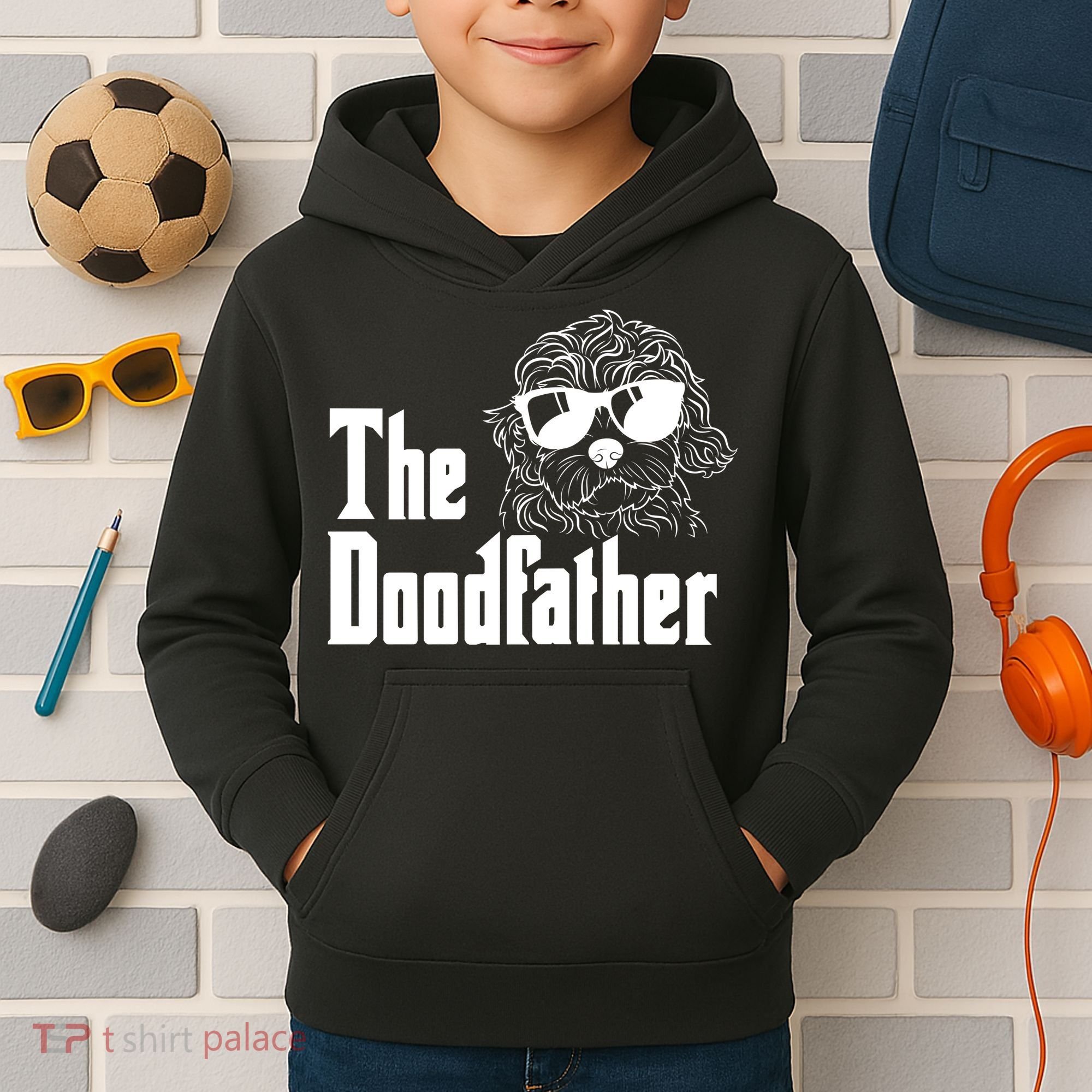The Doodfather Doodle Dad Kids Hoodie