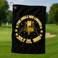 The Eagle Has Landed July 20 1969 Golf Towel thumb 1