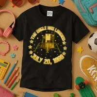 The Eagle Has Landed July 20 1969 Kids T-Shirt thumb 3