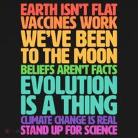 The Earth Isn't Flat Stand Up For Science USA-Made Doggie Bandana thumb 2