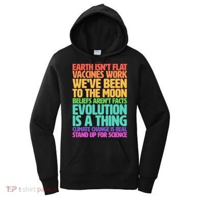 The Earth Isn't Flat Stand Up For Science Women's Hoodie
