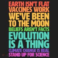 The Earth Isn't Flat Stand Up For Science Tumbler thumb 3